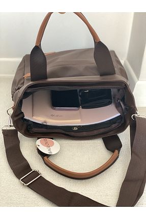 کیف دوشی قهوه ای زنانه ساتن BAGLOVİS - کد 788310860