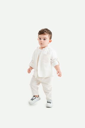ست بالاتنه و پائین تنه بژ مردانه بافتنی Lemon - کد 848785833
