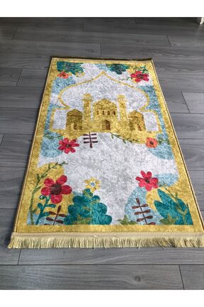 سجاده زرد پلی استر YTR HOME - کد 784235419