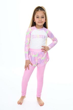 مایو صورتی بچه گانه مخلوط پلی استر My Kids Wear - کد 824684335