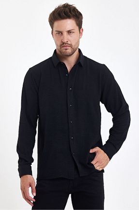 پیراهن مشکی مردانه اسلیم فیت TOLDO - کد 838488244