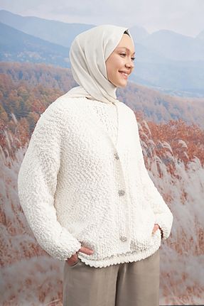 شال بژ زنانه پلی استر ARMANDA - کد 848812035