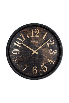 ساعت دیواری مشکی 51 x 51 Regal - کد 848514575