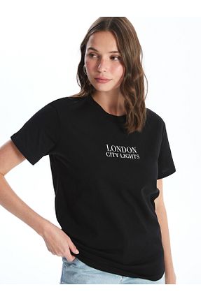 تیشرت طوسی زنانه رگولار LC Waikiki - کد 848849085