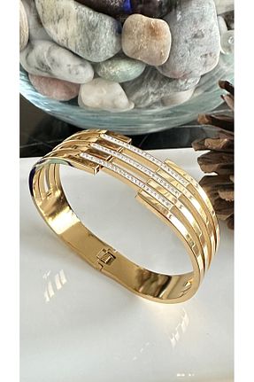 دستبند استیل (فولاد) طلائی زنانه استیل ضد زنگ Doremi Accessory - کد 848927268