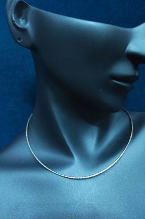 گردنبند استیل ( فولاد ) زرد زنانه استیل ضد زنگ SherDesing - کد 848928031