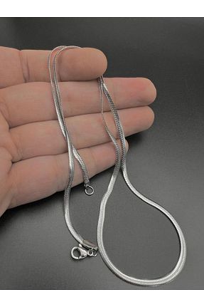 گردنبند استیل ( فولاد ) بژ زنانه استیل (فولاد) MAZEN - کد 378126012