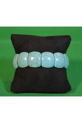 دستبند جواهر آبی زنانه سنگ طبیعی P Parla - کد 848942572