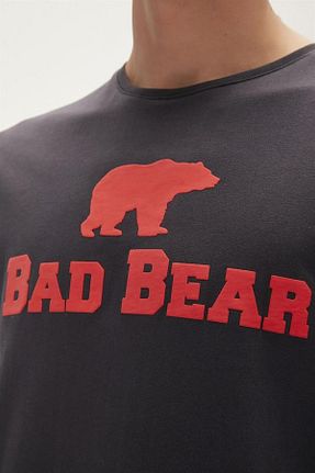تیشرت اسپرت طوسی مردانه Fitted Bad Bear - کد 745929877