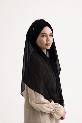 کلاه شنای حجاب مشکی زنانه ladrans - کد 849044142