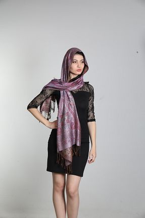 شال بنفش زنانه ابریشم Mystic - کد 849067795