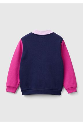 سوئیشرت بنفش بچه گانه چاپی United Colors of Benetton - کد 849110802