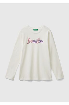 تیشرت سفید بچه گانه رگولار United Colors of Benetton - کد 849110781
