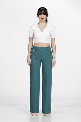 شلوار سبز زنانه پنبه ای etol textile - کد 849093838