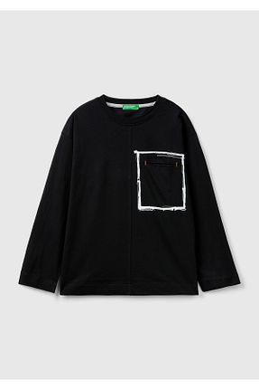 تیشرت مشکی بچه گانه رگولار United Colors of Benetton - کد 849112034