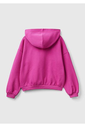 سوئیشرت صورتی بچه گانه چاپی United Colors of Benetton - کد 849110127