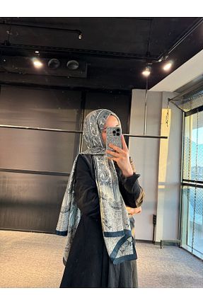 شال سرمه ای زنانه BHRİLTAS - کد 849126740