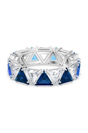 انگشتر استیل (فولاد) بژ زنانه رودیوم Swarovski - کد 123110933