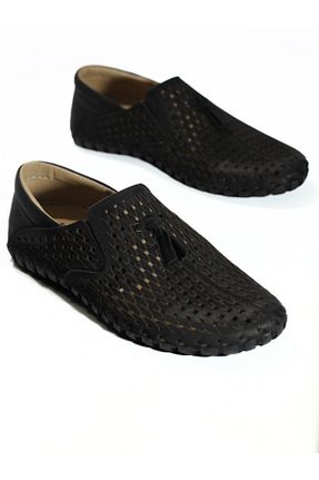 کفش کژوال مشکی مردانه چرم خالص Yeşildaş - کد 332088713
