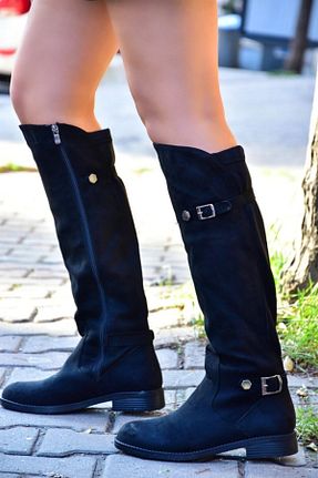 چکمه مشکی زنانه جیر Fox Shoes - کد 203092589