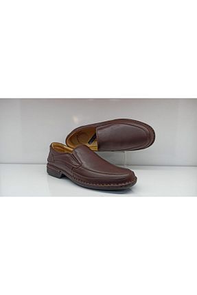 کفش کژوال قهوه ای مردانه چرم خالص KİNG PAOLO - کد 109390496