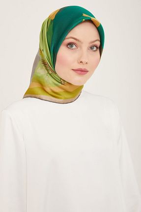 روسری سفید کرپ ساتن ابریشم Armine - کد 808386969