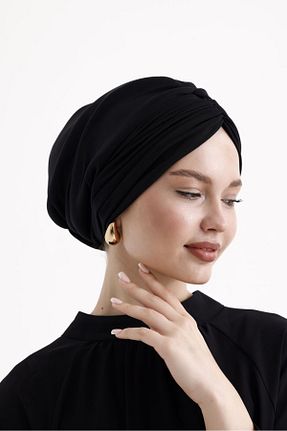 کلاه شنای حجاب مشکی زنانه ladrans - کد 849148114