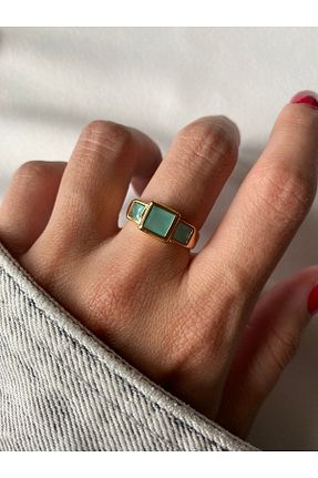 انگشتر جواهر طلائی زنانه روکش طلا ringbox - کد 369219516