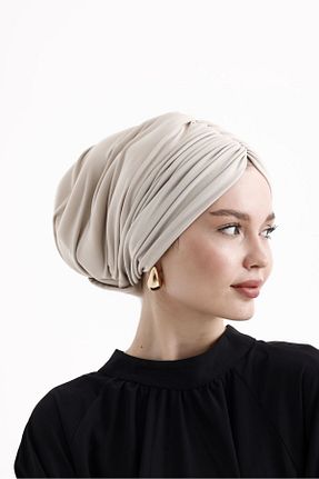 کلاه شنای حجاب بژ زنانه ladrans - کد 849148298