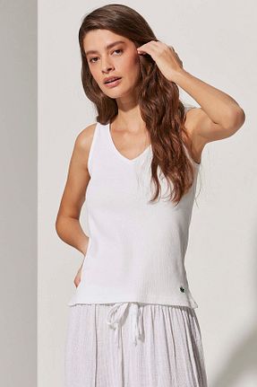 تیشرت سفید زنانه رگولار White By Nature - کد 332057504