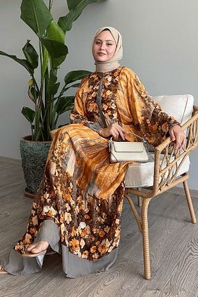لباس حجاب طوسی زنانه Relaxed InStyle - کد 841516412