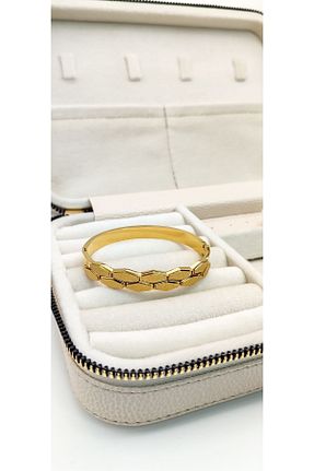 دستبند استیل (فولاد) طلائی زنانه استیل (فولاد) JewAksesuar - کد 756039821