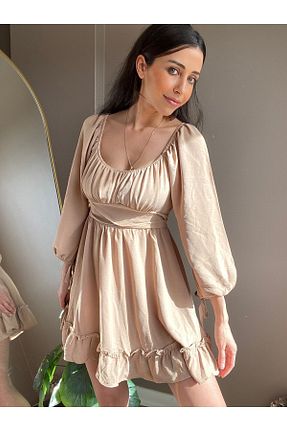 لباس بژ زنانه بافتنی Luleboutique - کد 274012838