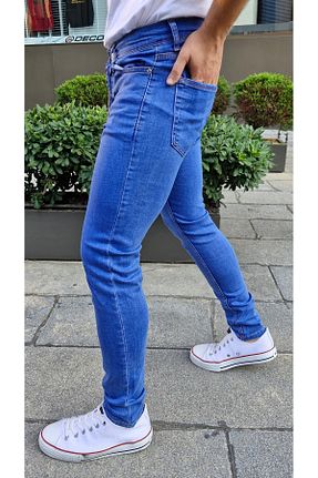 شلوار آبی مردانه بافتنی Ceza Denim - کد 848756412