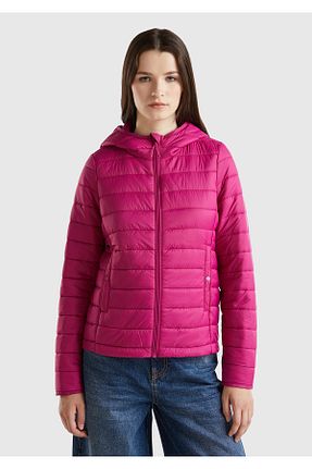 کاپشن صورتی زنانه رگولار United Colors of Benetton - کد 848760448