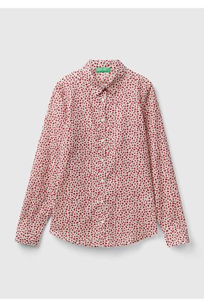 پیراهن قرمز زنانه رگولار United Colors of Benetton - کد 848761404
