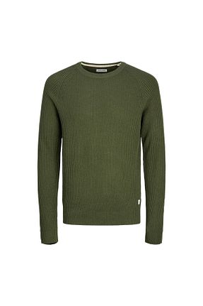 پلیور سبز مردانه ساده Jack & Jones - کد 848795044