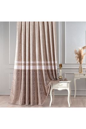 پرده زمینه بژ پلی استر Solinas Collection - کد 848504368