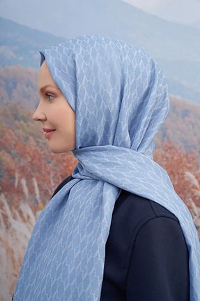 شال آبی زنانه پلی استر ARMANDA - کد 848813307