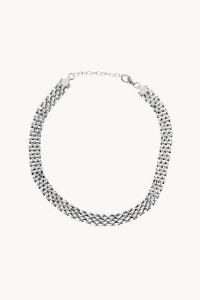 گردنبند جواهر بژ زنانه روکش نقره Stelart - کد 848839487