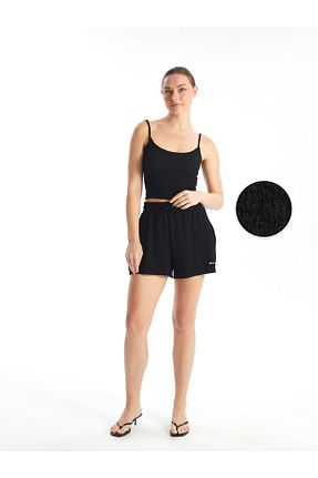 شلوارک و برمودا طوسی زنانه Relaxed LC Waikiki - کد 848848232