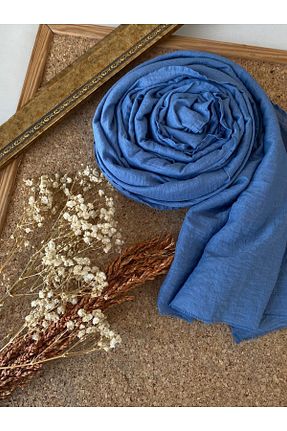 شال آبی زنانه پنبه ای Oxygen Scarfs - کد 848863155