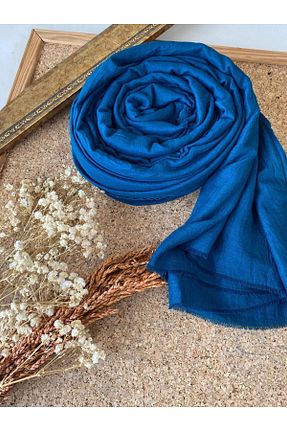 شال سرمه ای زنانه پنبه ای Oxygen Scarfs - کد 848862985