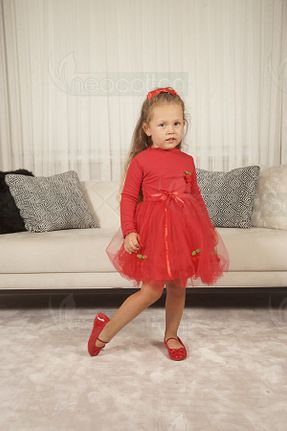 لباس قرمز بچه گانه بافتنی neocotton - کد 848895145
