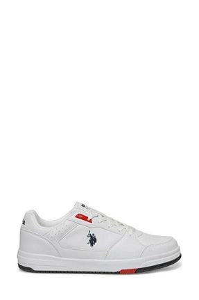 کفش اسنیکر سفید مردانه بند دار U.S. Polo Assn. - کد 815673541