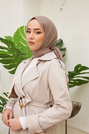 شال قهوه ای زنانه جاز Silk Home - کد 848840114