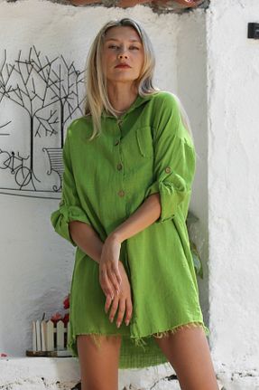 پیراهن سبز زنانه رگولار Chiccy - کد 848897208