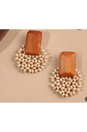 گوشواره جواهر رنگی لزران Purple Adv - کد 761935873