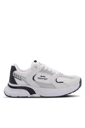 کفش اسنیکر سفید مردانه بند دار Slazenger - کد 849017585