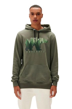 سوئیشرت اسپرت سبز مردانه Fitted Bad Bear - کد 745942827